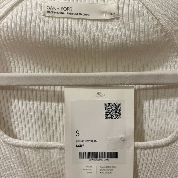 NEW WITH TAGS - Women's Ribbed Square Neck Sweater - Picture 4 of 4